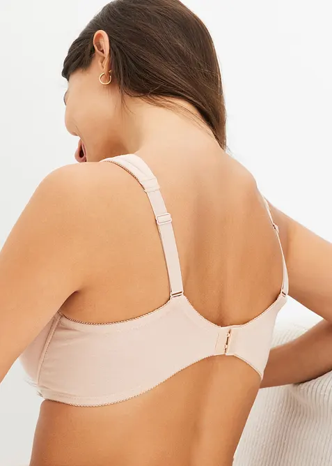 Vyztužen&aacute; podprsenka s kosticemi a s organickou bavlnou (2ks v balen&iacute;), bonprix