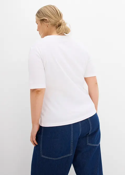 Žebrovan&eacute; tričko (2 ks v balen&iacute;), bonprix