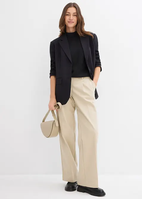 Tričko ze strukturovan&eacute;ho krepu, bonprix