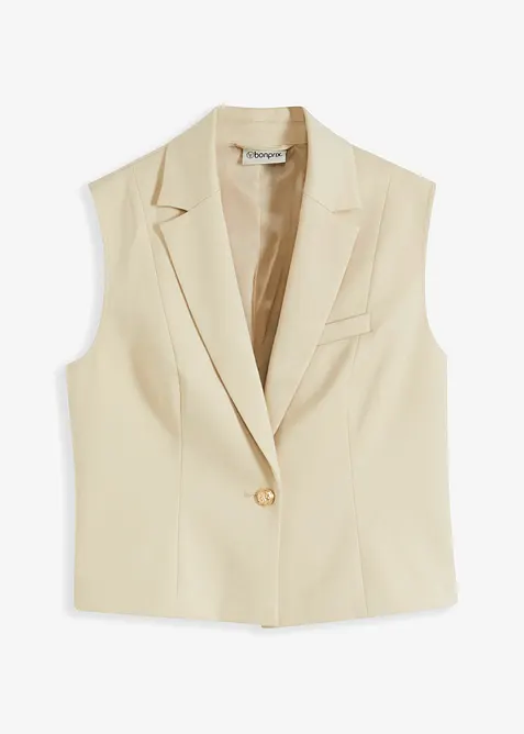 Blejzrov&aacute; vesta s ozdobn&yacute;m knofl&iacute;kem, bonprix