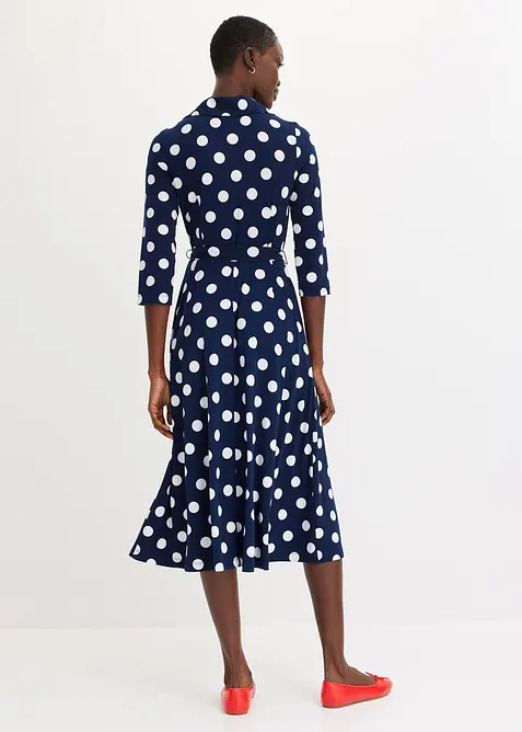 Košilové šaty s vázačkou, bonprix