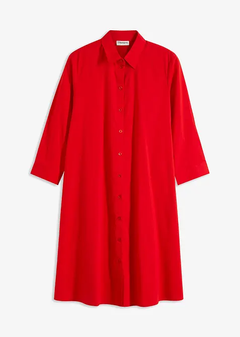 Košilové šaty s bavlnou, bonprix