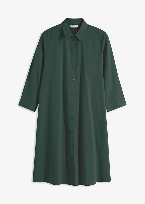 Košilové šaty s bavlnou, bonprix