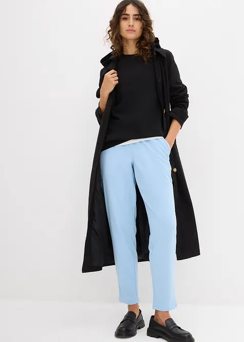 &Scaron;iroce střižen&aacute; mikina z materi&aacute;lu scuba, bonprix