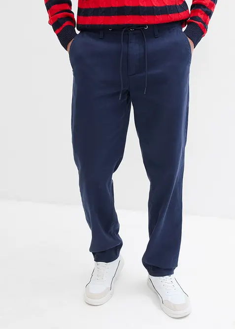 Chino kalhoty Relaxed Fit, z čisté bavlny, Straight, bonprix