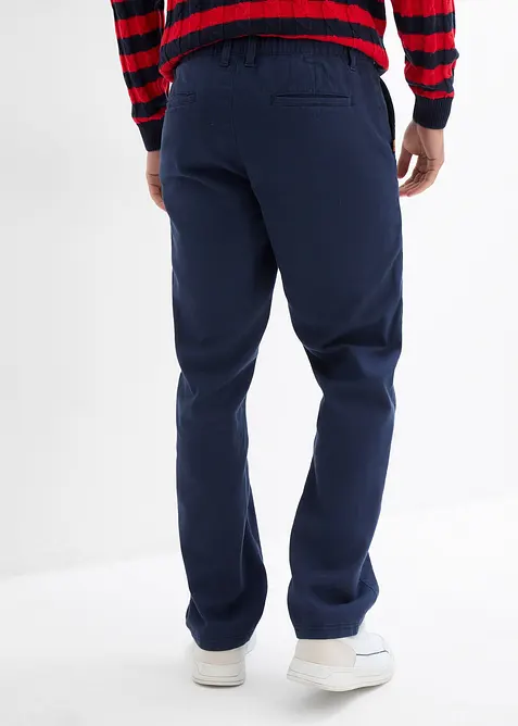 Chino kalhoty Relaxed Fit, z čisté bavlny, Straight, bonprix