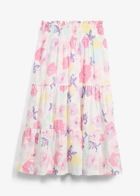 Volánová sukně z mušelínu, bonprix