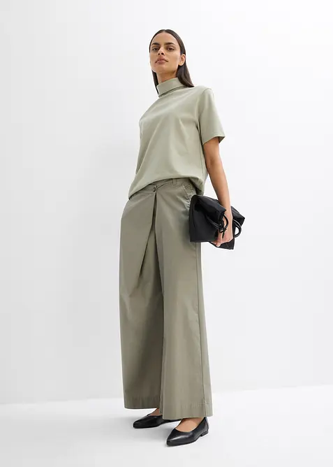 Tričko s rolákem, z čisté organické bavlny, bonprix