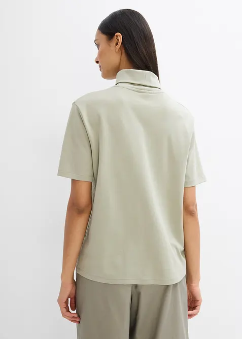 Tričko s rolákem, z čisté organické bavlny, bonprix