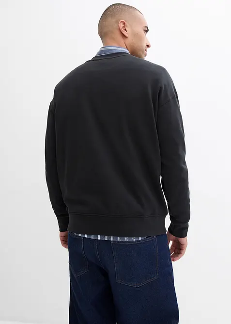 Mikina z čist&eacute; organick&eacute; bavlny, střih Loose Fit, bonprix