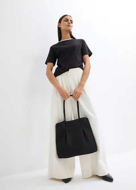 Tričko s kontrastním detailem, bonprix