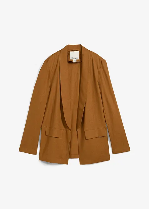 &Scaron;iroce střižen&yacute; blejzr ze směsi lnu a visk&oacute;zy, bonprix