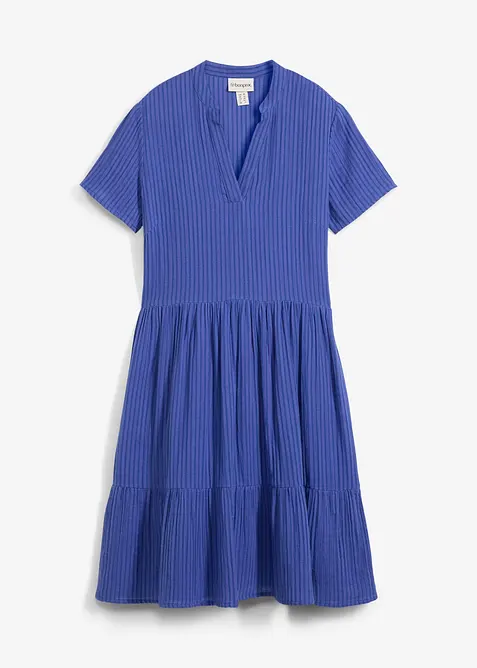 Pruhované šaty z mušelínu, bonprix