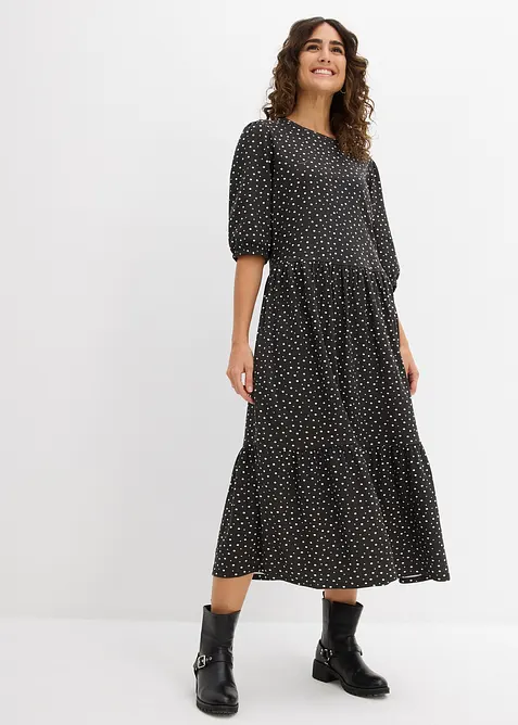 Úpletové šaty z čisté bavlny, bonprix