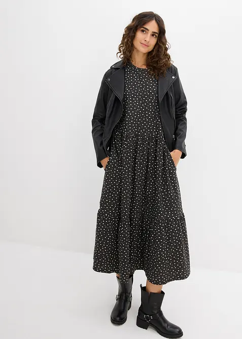 Úpletové šaty z čisté bavlny, bonprix