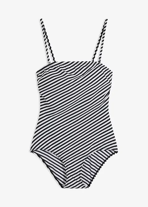 Stahovací jednodílné plavky, lehký tvarující efekt, bonprix