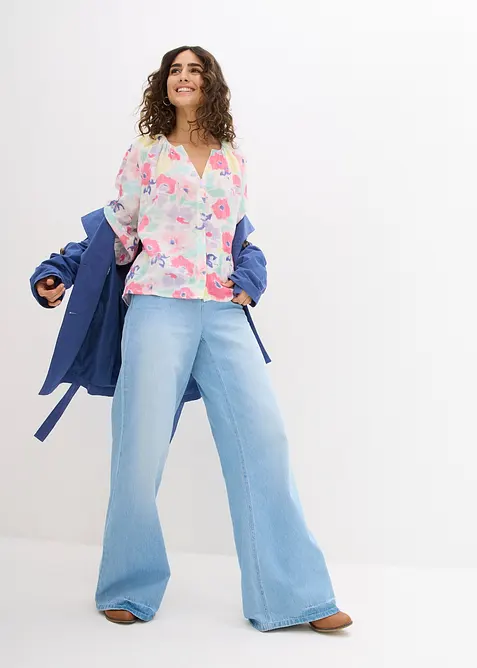 Mušelínová halenka z čisté bavlny, bonprix