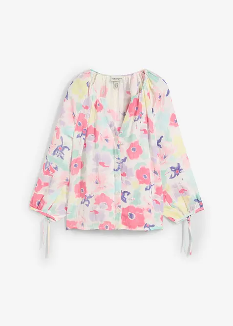 Mušelínová halenka z čisté bavlny, bonprix