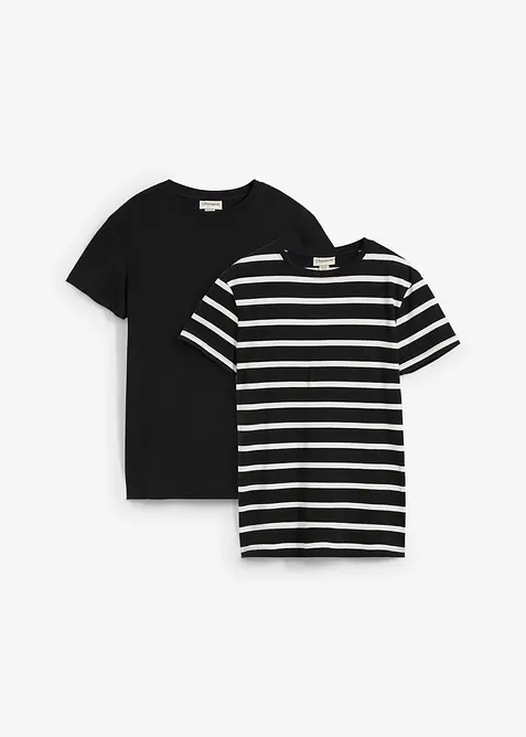 Triko z čist&eacute; organick&eacute; bavlny (2 ks v balen&iacute;), bonprix