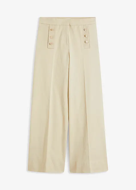 Keprov&eacute; kalhoty s ozdobn&yacute;mi knofl&iacute;ky, bonprix