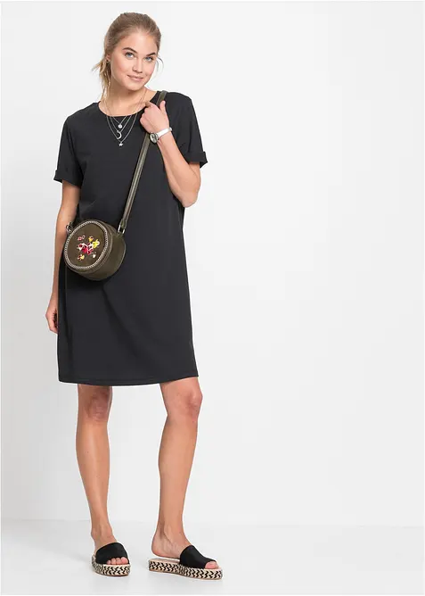 Úpletové oversize šaty, bonprix