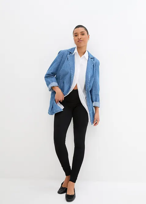 Legíny se širokou pohodlnou pasovkou, bonprix