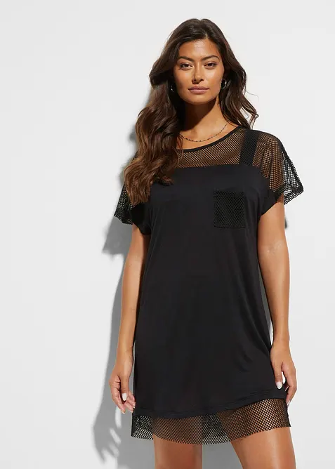 Plážové dlouhé tričko z viskózy, bonprix