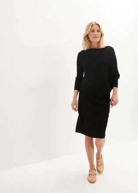 Pletená sukně z měkké viskózové směsi, bonprix