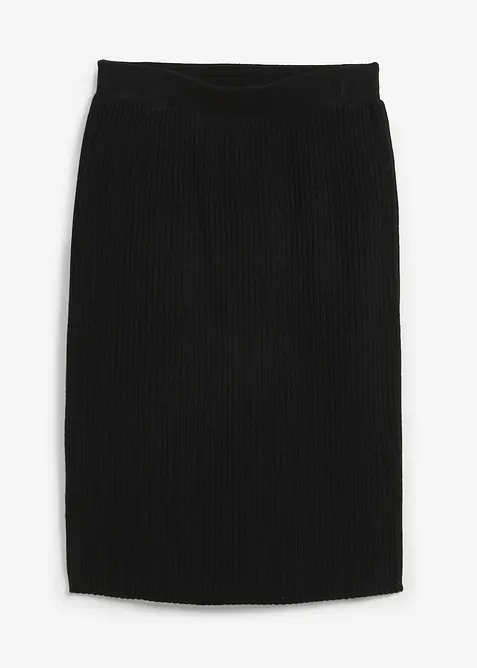 Pletená sukně z měkké viskózové směsi, bonprix