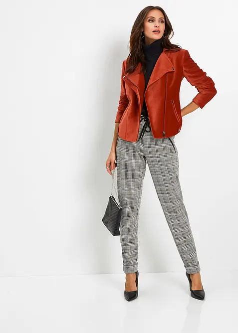 Glenčekové kalhoty bez zapínání, bonprix