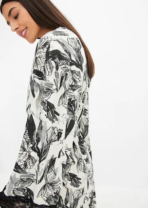 Kimonový župan z měkké viskózové směsi, bonprix