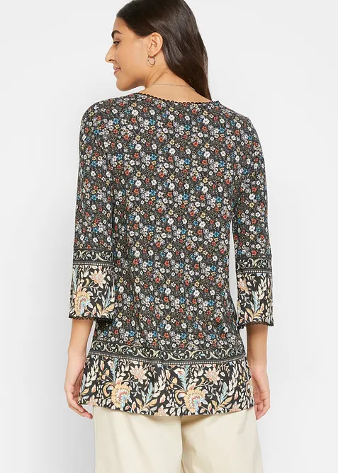 Tričkov&aacute; tunika z udržiteln&eacute; visk&oacute;zy, bonprix