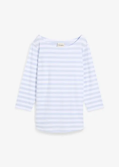 Triko s lodičkov&yacute;m v&yacute;střihem, bonprix