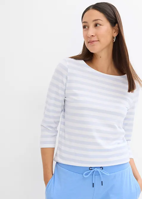 Triko s lodičkov&yacute;m v&yacute;střihem, bonprix