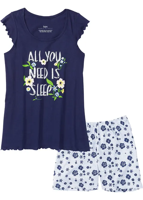 Krátké pyžamo z čisté bavlny, bonprix