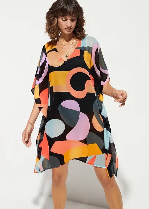 Průsvitn&aacute; pl&aacute;žov&aacute; tunika, bonprix