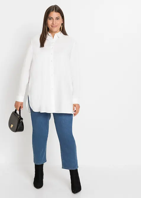 Košilová halenka z jemné viskózy, bonprix