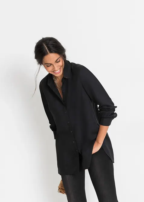 Košilová halenka z jemné viskózy, bonprix