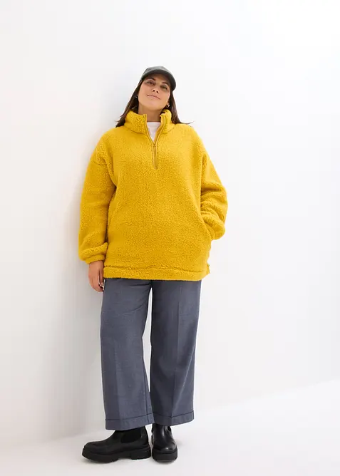 Flísová mikina se stojáčkem, bonprix