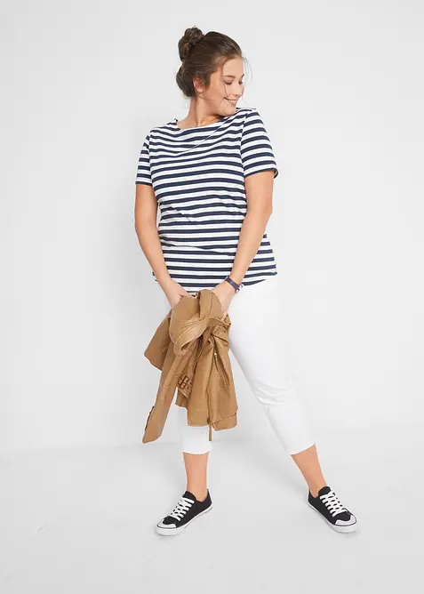 Triko s lodičkovým výstřihem, bonprix