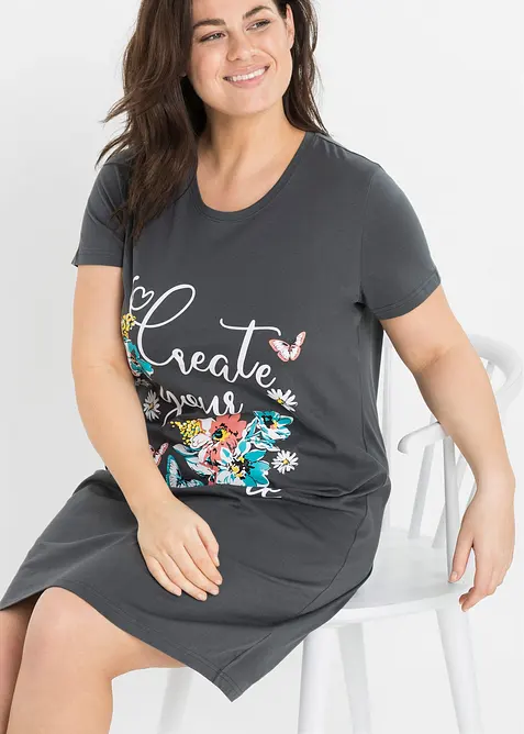 Krátká noční košile z čisté bavlny (2 ks v balení), bonprix