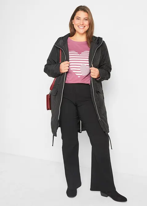 Bavlněné triko s potiskem, dlouhý rukáv, bonprix