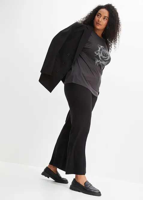 Lehk&eacute; kalhoty Marlene s visk&oacute;zou, bonprix