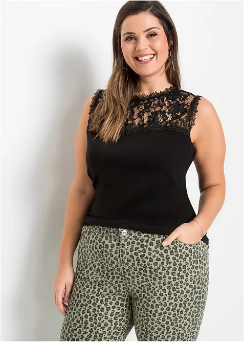 Top z jemné směsi s viskózou, bonprix