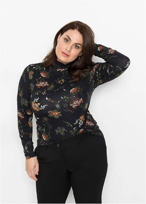 Triko s rolákovým límcem, dlouhý rukáv, bonprix