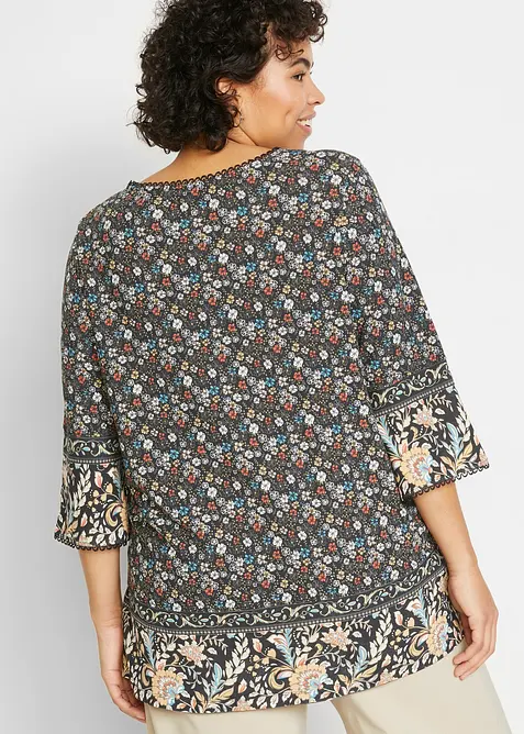 Tričkov&aacute; tunika z udržiteln&eacute; visk&oacute;zy, bonprix