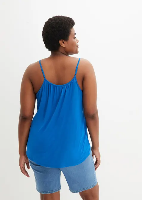 Top se špagetovými ramínky, ze splývavé viskózy, bonprix