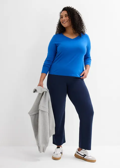 Triko s dlouhým rukávem, z čisté organické bavlny, bonprix