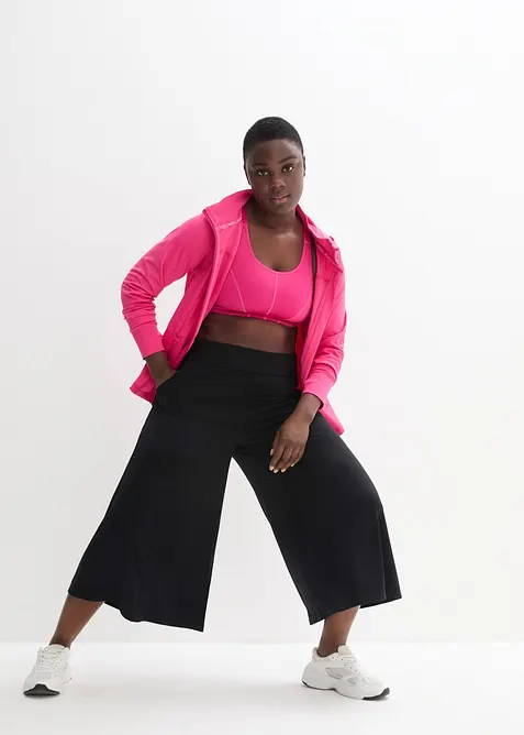 Kalhoty Culotte na doma, se širokými nohavicemi, bonprix