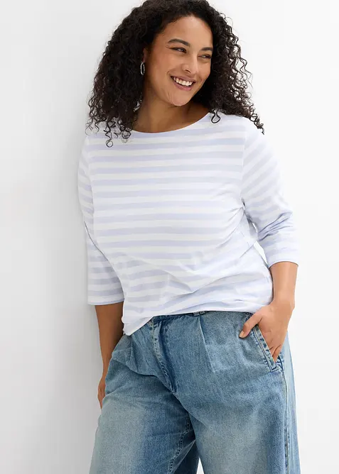 Triko s lodičkov&yacute;m v&yacute;střihem, bonprix